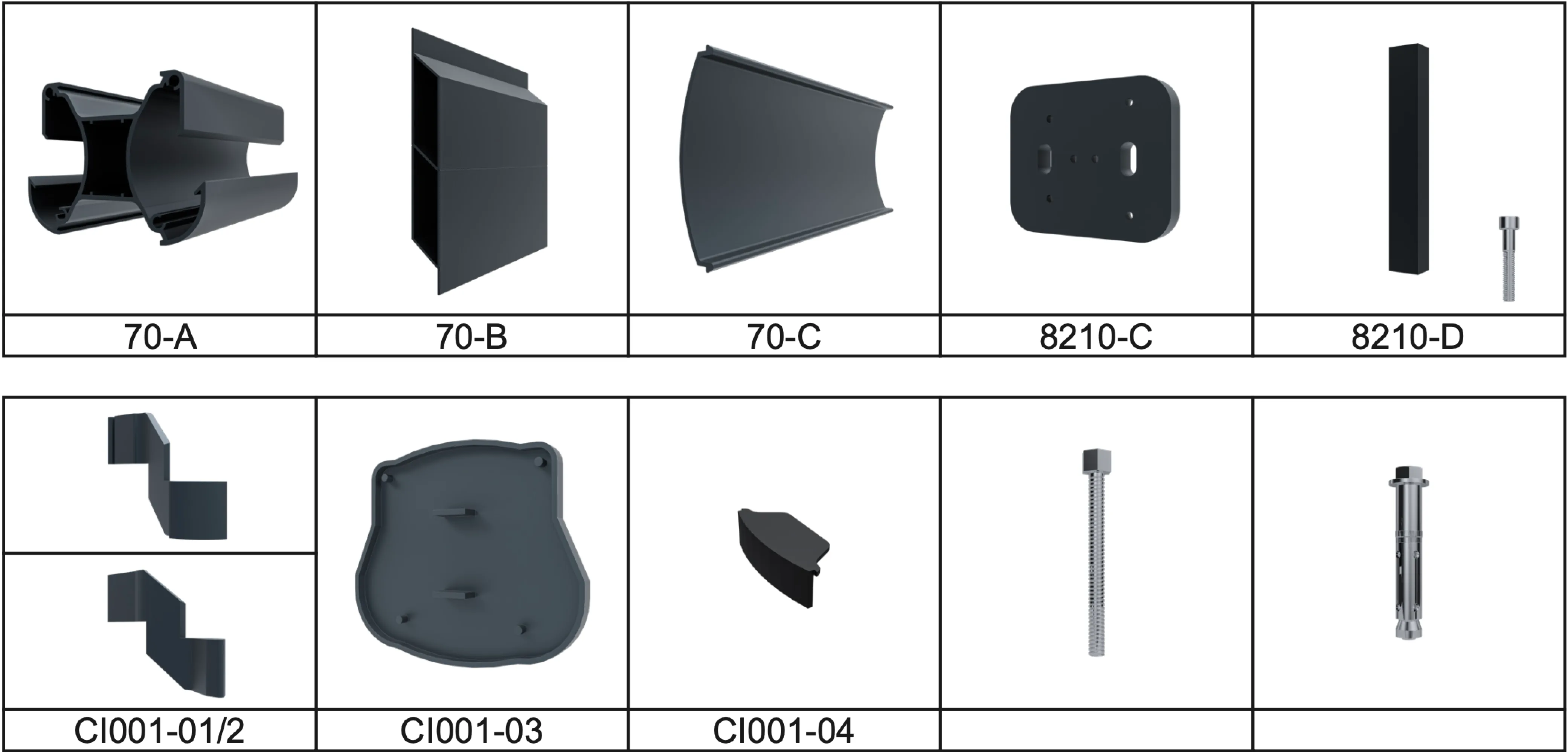 R-Fence System – elevation and details
